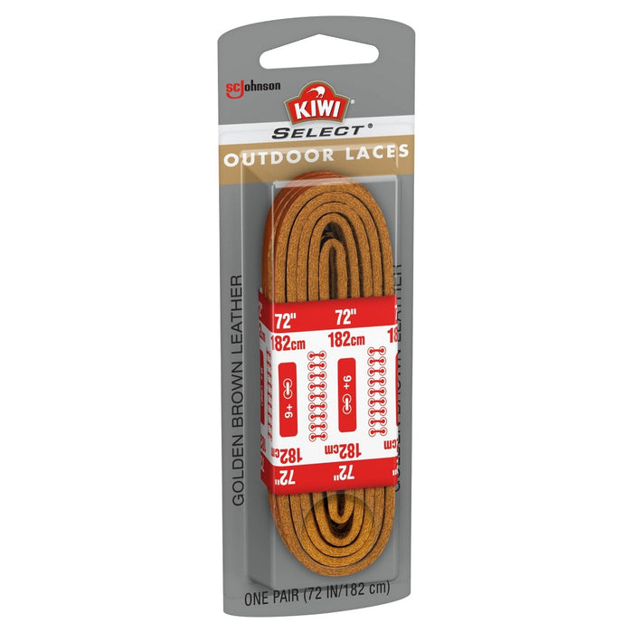 KIWI Select Outdoor Leather Laces - Golden Brown 72in