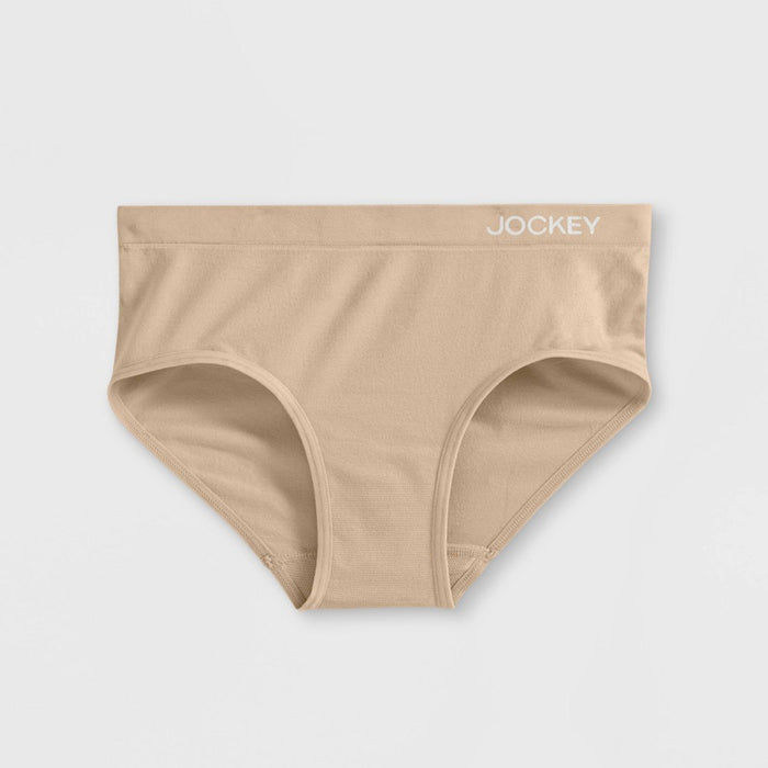 Jockey Generation Girls' 3pk Seamfree Hipster - Beige/Black XL