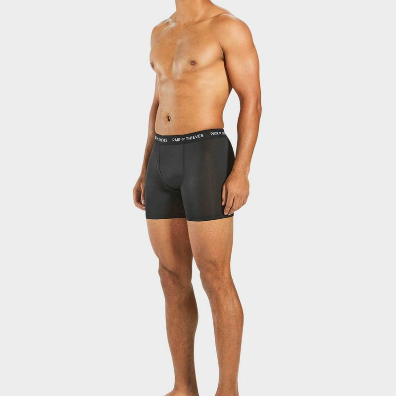 Pair of Thieves Men's Super Fit Globe Boxer Briefs 2pk - Black S