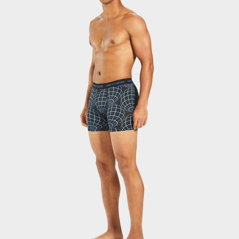 Pair of Thieves Men's Super Fit Globe Boxer Briefs 2pk - Black S