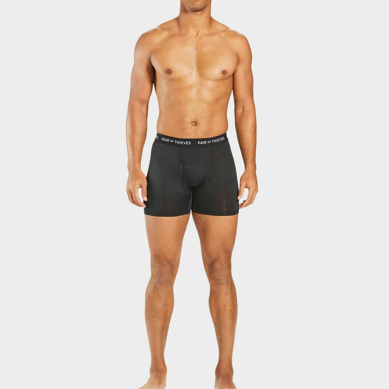 Pair of Thieves Men's Super Fit Globe Boxer Briefs 2pk - Black S