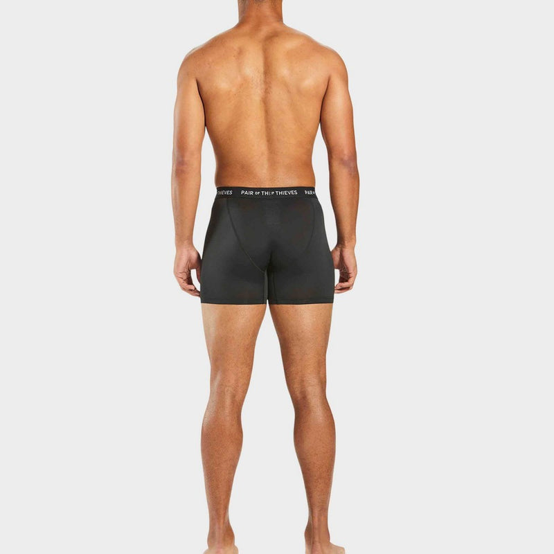 Pair of Thieves Men's Super Fit Globe Boxer Briefs 2pk - Black S