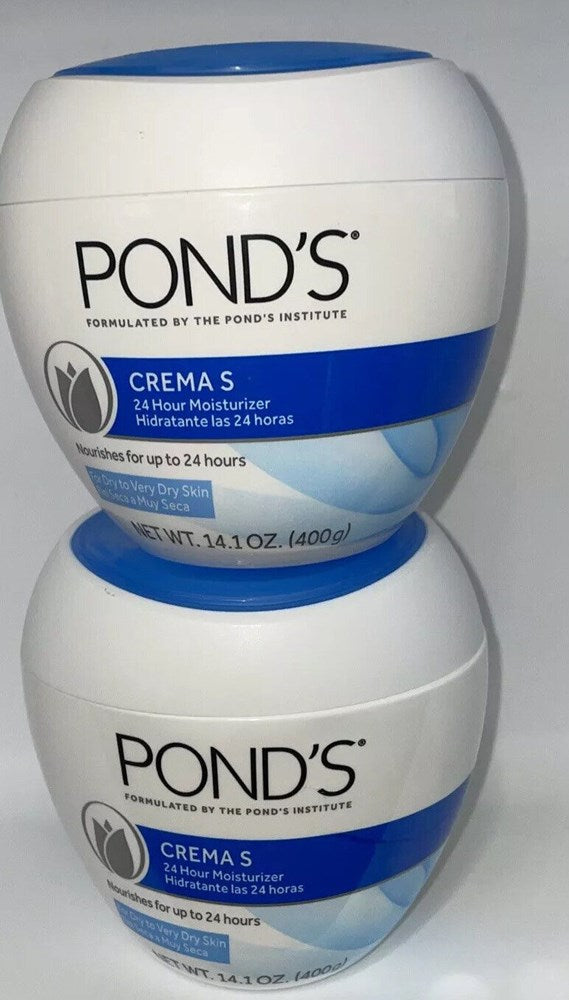 2 PACK!!! Pond's Crema S 24H Moisturizing Cream - 14.1oz