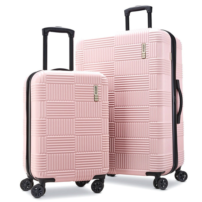 American Tourister NXT Checkered Hardside Carry On Spinner Suitcase - Pink (LOCAL PICKUP ONLY)