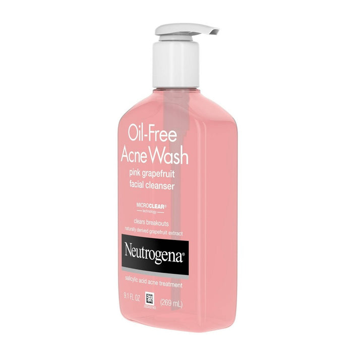 Neutrogena Oil-Free Salicylic Acid Pink Grapefruit Face Wash -EXP:7/25-9.1 fl oz