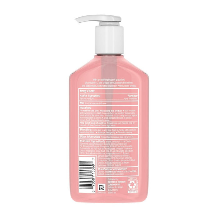 Neutrogena Oil-Free Salicylic Acid Pink Grapefruit Face Wash -EXP:7/25-9.1 fl oz