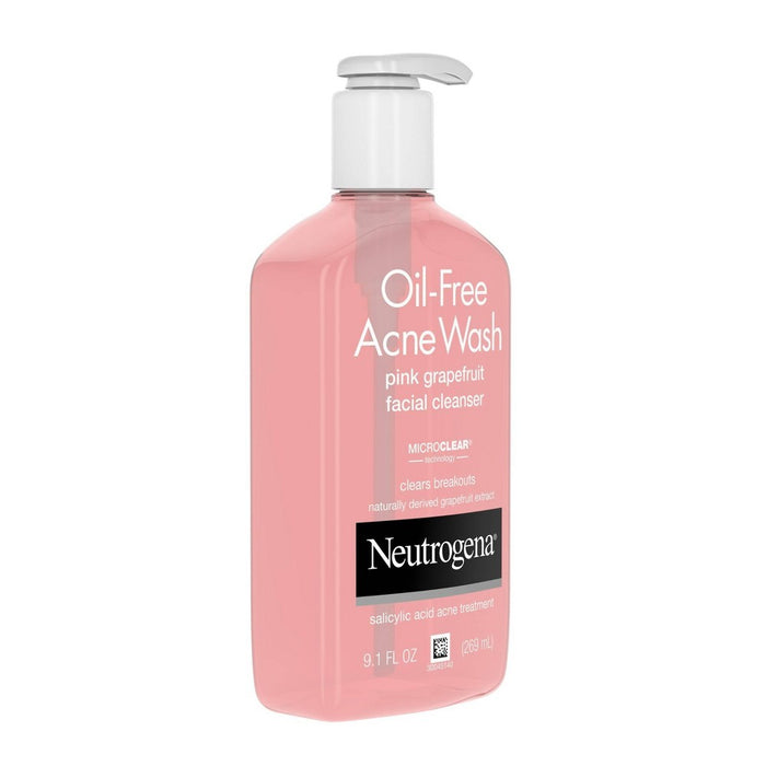 Neutrogena Oil-Free Salicylic Acid Pink Grapefruit Face Wash -EXP:7/25-9.1 fl oz