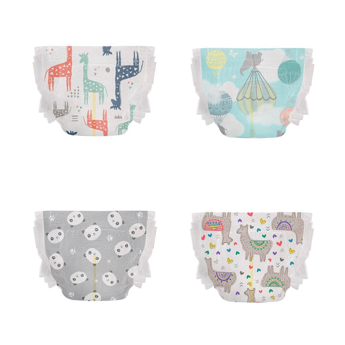 The Honest Company Clean Conscious Disposable Diapers - Four Print Pack- Size 2 - 124ct
