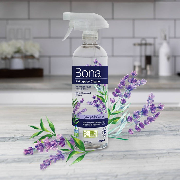 Bona Lavender & White Tea Cleaning Products Multi Surface All Purpose Cleaner Spray - 24 fl oz