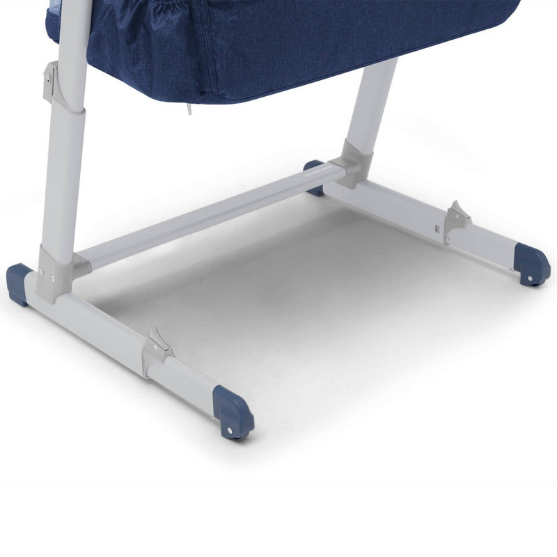 babyGap by Delta Children Whisper Bedside Bassinet Sleeper with Breathable Mesh and Adjustable Heights - Navy Camo (LOCAL PICKUP ONLY)