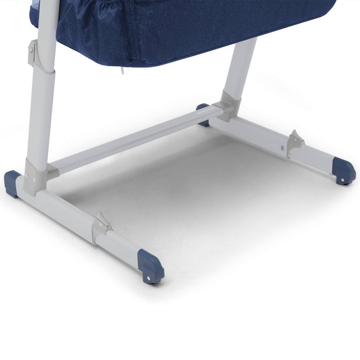 babyGap by Delta Children Whisper Bedside Bassinet Sleeper with Breathable Mesh and Adjustable Heights - Navy Camo (LOCAL PICKUP ONLY)