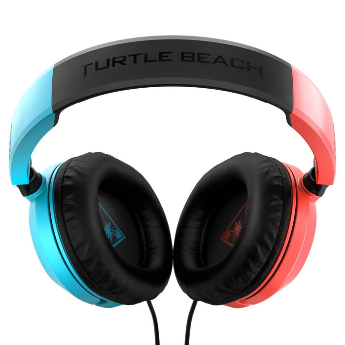 Turtle Beach Recon 50 Wired Gaming Headset for Nintendo Switch/Xbox Series X|S/Xbox One/ PlayStation 4/5 - Red/Blue