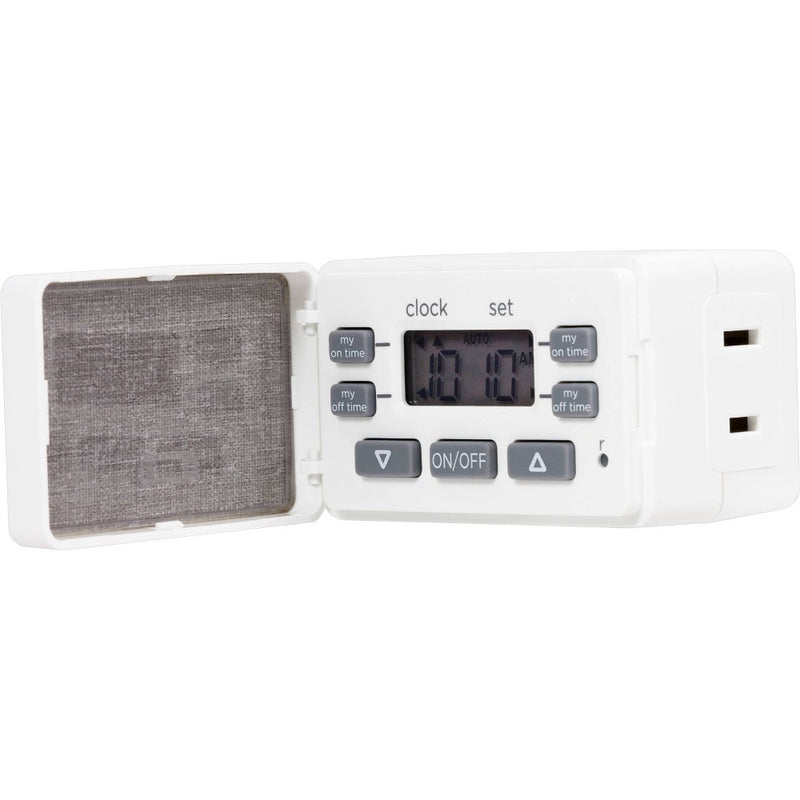 myTouchSmart Indoor Digital 24 Hour 2 Settings Fashion Timer with Cloth Cover