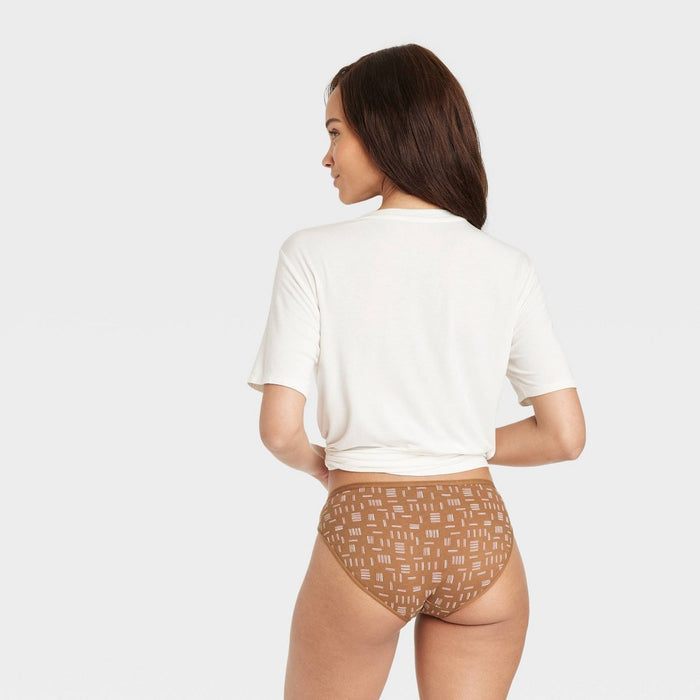 Women's Floral Print 10pk Bikini Underwear - Auden Multi M