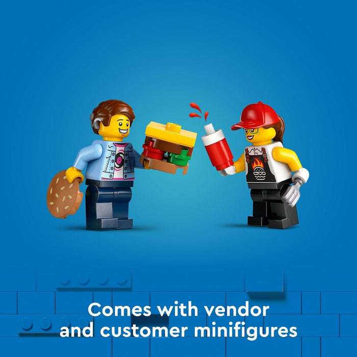 LEGO City Burger Truck Toy Building Set, Pretend Play Toy 60404