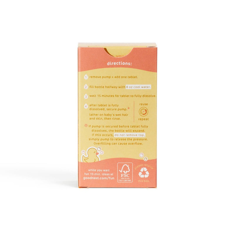 Goodnest 3-in-1 Wash, Shampoo and Soak Tablet Refills - Soothe Chamomile - 12oz