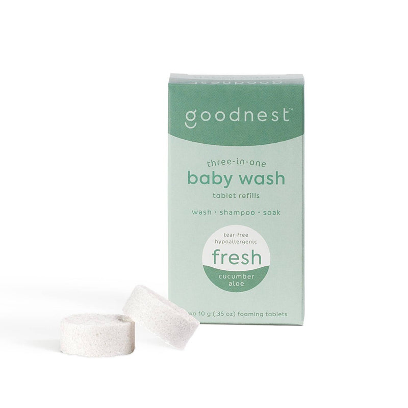 Goodnest 3-in-1 Wash, Shampoo and Soak Tablet Refills - Fresh Cucumber Aloe - 12oz