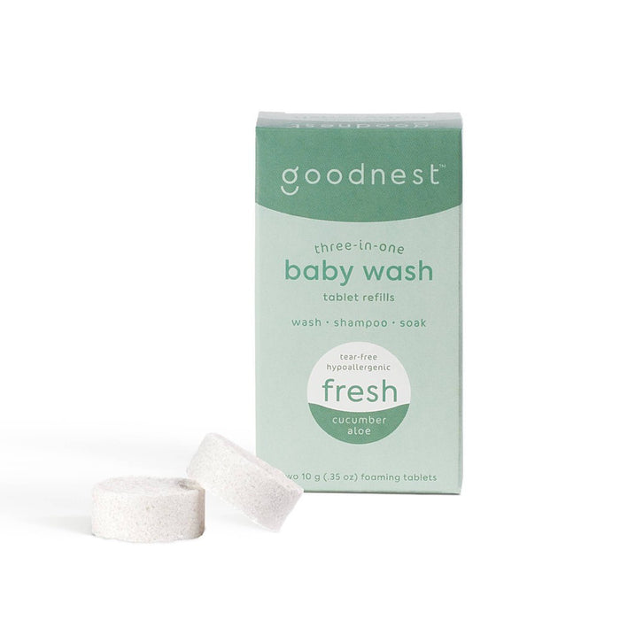Goodnest 3-in-1 Wash, Shampoo and Soak Tablet Refills - Fresh Cucumber Aloe - 12oz