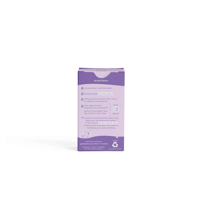 Goodnest 2-in-1 Baby Wash and Shampoo Tablet Refills - Calm Lavender - 12oz