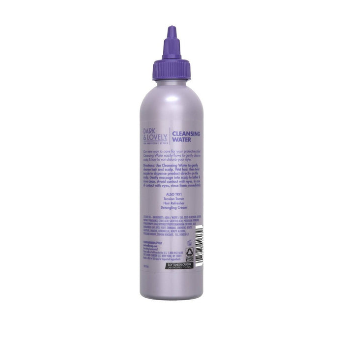 Dark and Lovely Protective Styles Hair and Scalp Cleansing Water with Aloe for Braids, Weaves, Wigs and Locs