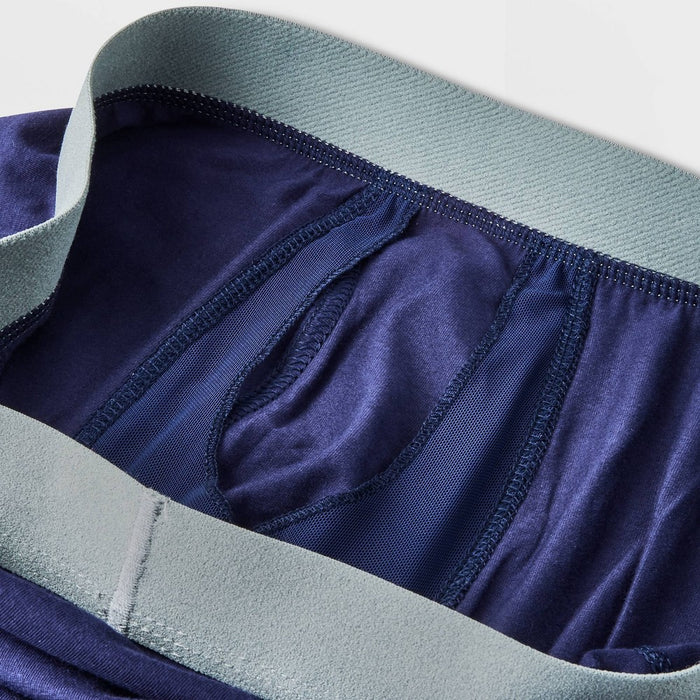 Men's Support Pouch Boxer Briefs 4pk - Goodfellow & Co Black/Blue/Gray S