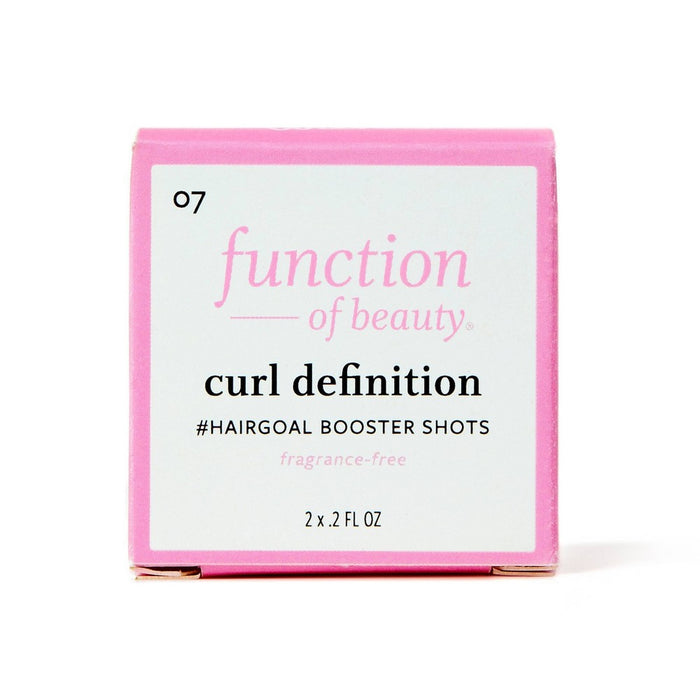 Function of Beauty Curl Definition #HairGoal Add-In Booster Treatment Shots with Flaxseed Oil - 2pk/0.2 fl oz