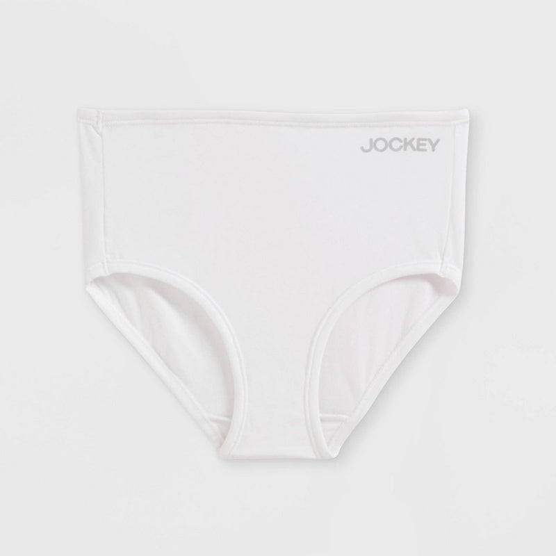 Jockey Generation Girls' 3pk Briefs - Gray/White/Pink L
