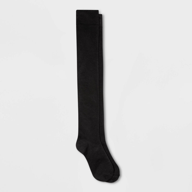 Women's Over The Knee Socks - Xhilaration Black 4-10