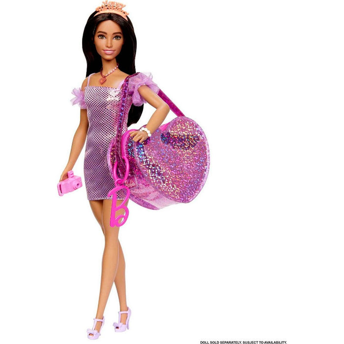Barbie Clothes, Deluxe Bag with Birthday Outfit and Themed Accessories