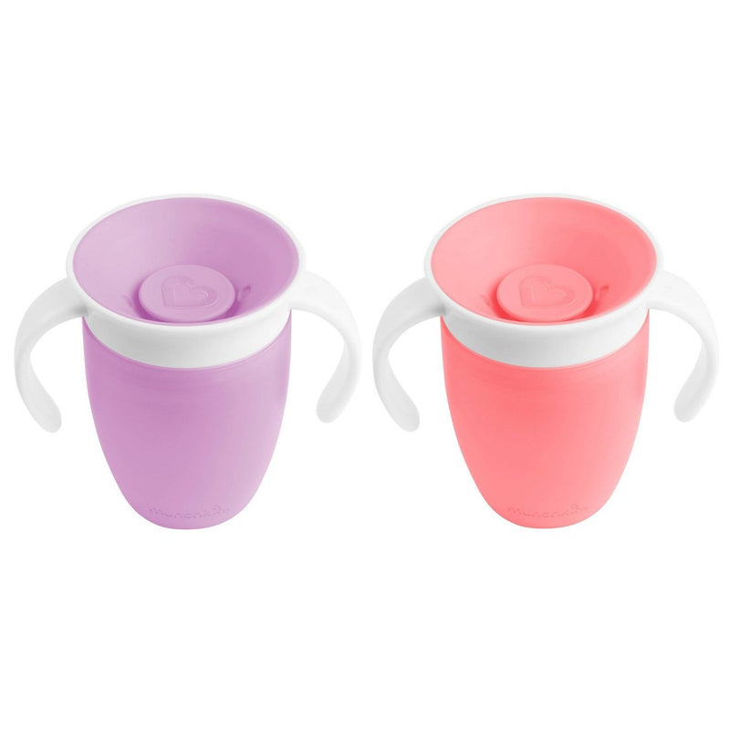 Munchkin Miracle 360 2pk Trainer Cup - Pink/Purple - 14oz