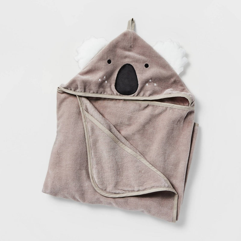 25"x50" Koala Kids' Hooded Towel - Pillowfort