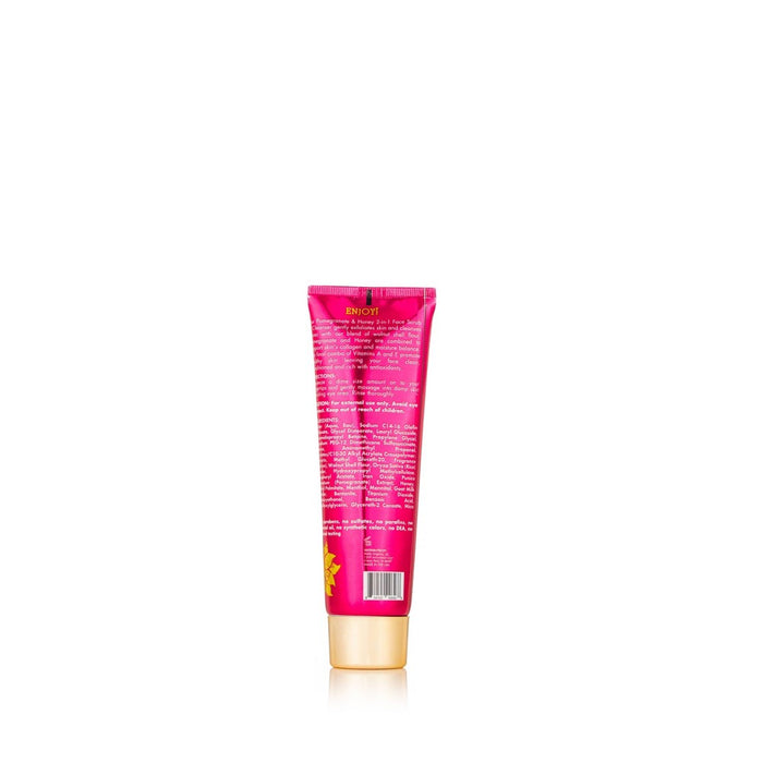 Mielle Organics 2 in 1 Our Pomegranate Honey Face Scrub and Cleanser - Scented - 3oz