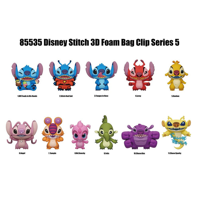 Stitch Series 5 Bag Clips -ONE RANDOM