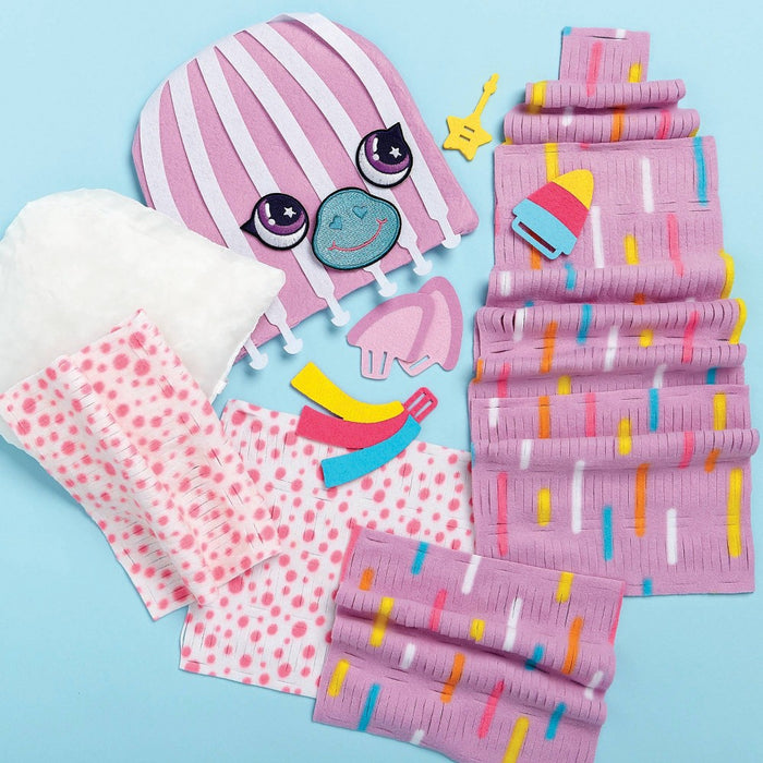Bright Stripes Scrunchy Unicorn Magic Scrunch Pillow Kit