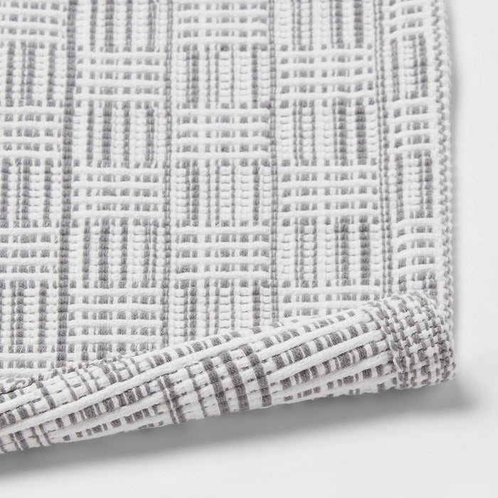 2pc 17"x24" Modern Rug Set Gray - Threshold