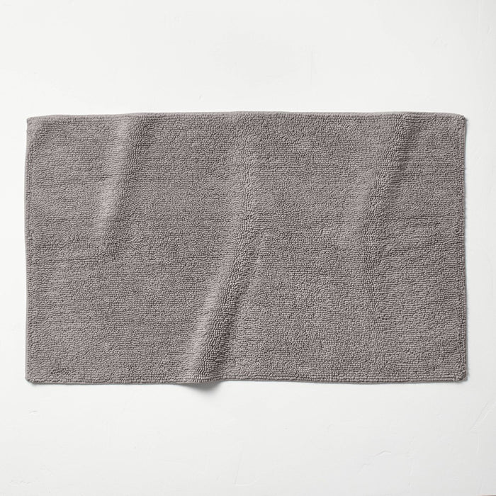 24"x40" Looped Bath Rug Gray - Casaluna