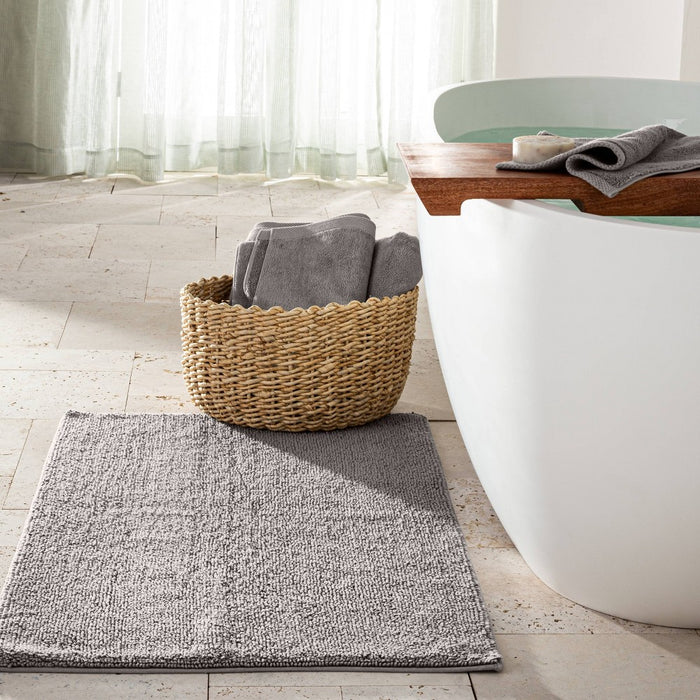 24"x40" Looped Bath Rug Gray - Casaluna