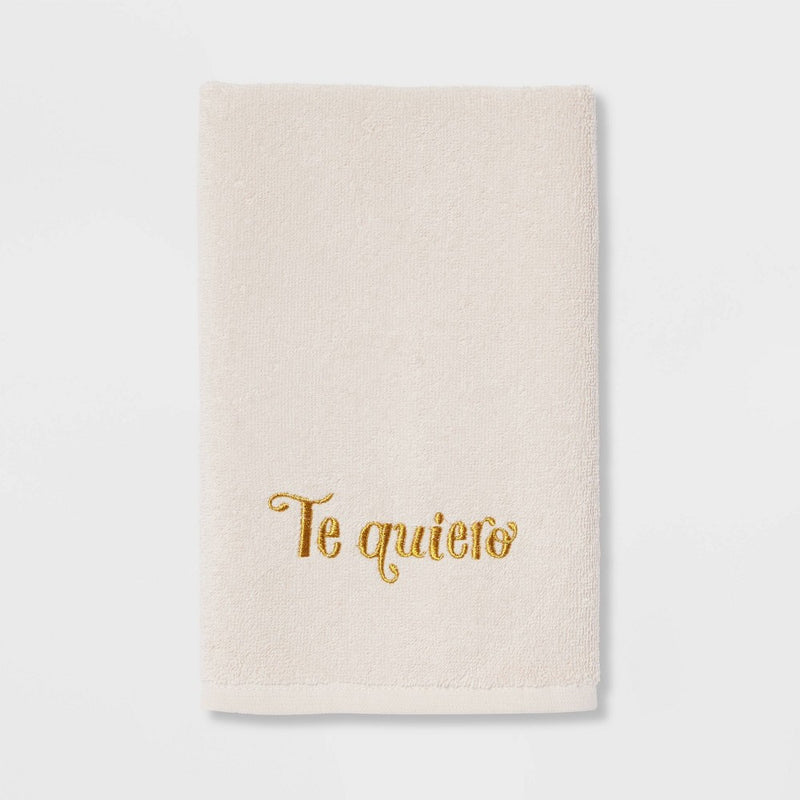 'Te Quiero' Hand Towel White - Threshold