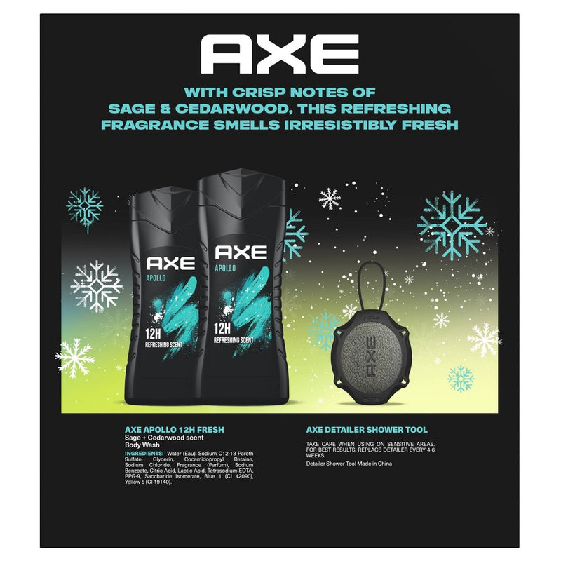 Axe Apollo Shower Gift Set - 3ct/36 fl oz