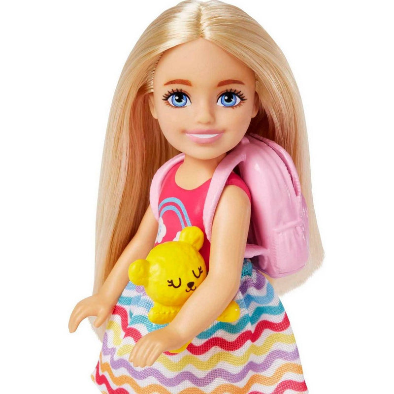 Barbie Toys, Chelsea Doll and Accessories Travel Set with Puppy