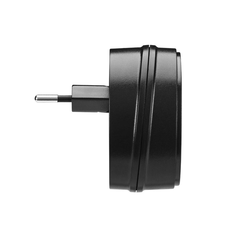 Travel Smart by Conair EU Adapter Plug with Outlet and 2 USB Ports