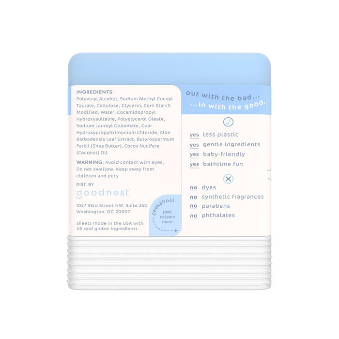 Goodnest Magic Wash Dissolving Soap Sheets - Pure Fragrance Free - 20ct