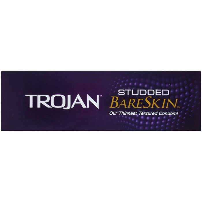 Trojan Studded BareSkin Premium Lube Condoms - 10ct