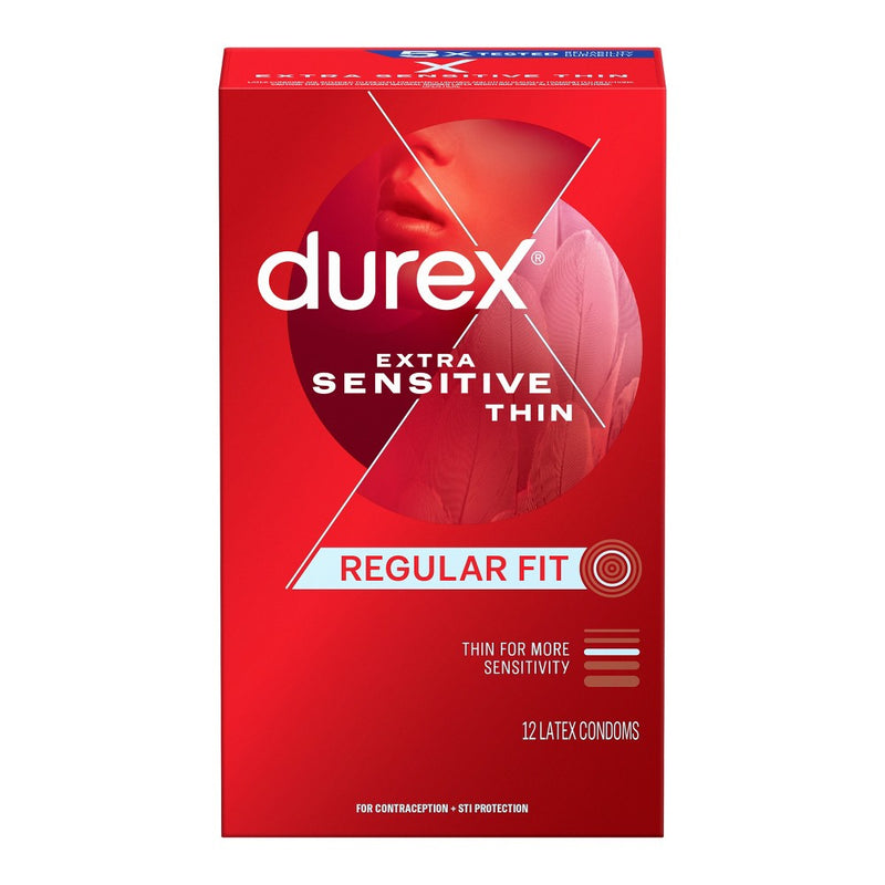 Durex Extra Sensitive Extra Lubricated Ultra Thin Condoms - 12ct.EXP 06/29
