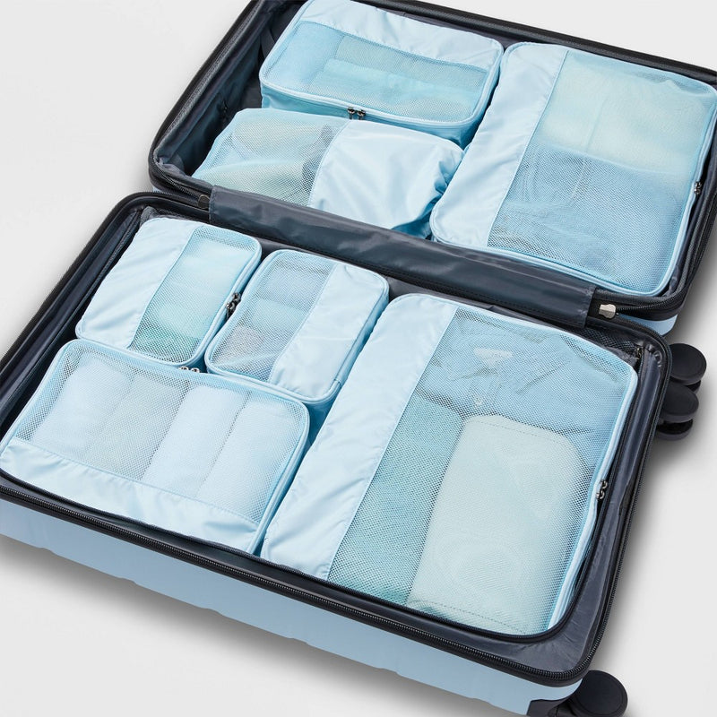 7pc Packing Cube Set Muddy Aqua - Open Story