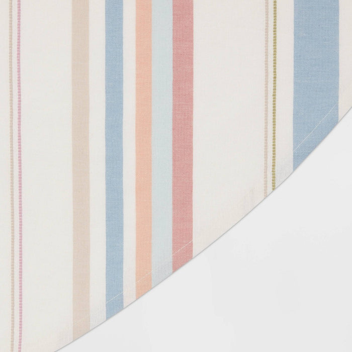 70" Cotton Multi-Striped Round Tablecloth - Threshold