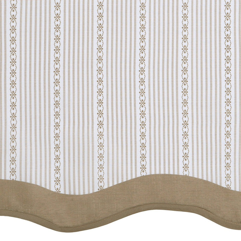 14"x58" Westport Light Filtering Window Curtain Valance Taupe - Achim