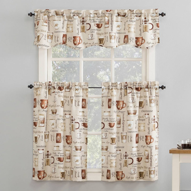 54"x14" Bristol Coffee Shop Window Valance Ivory - No. 918