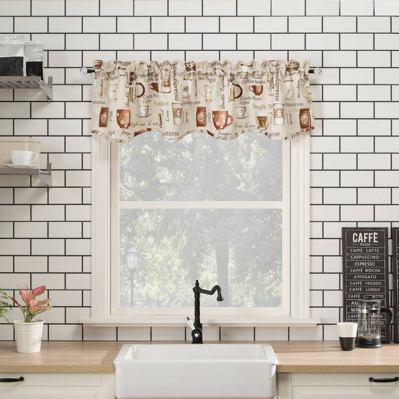 54"x14" Bristol Coffee Shop Window Valance Ivory - No. 918