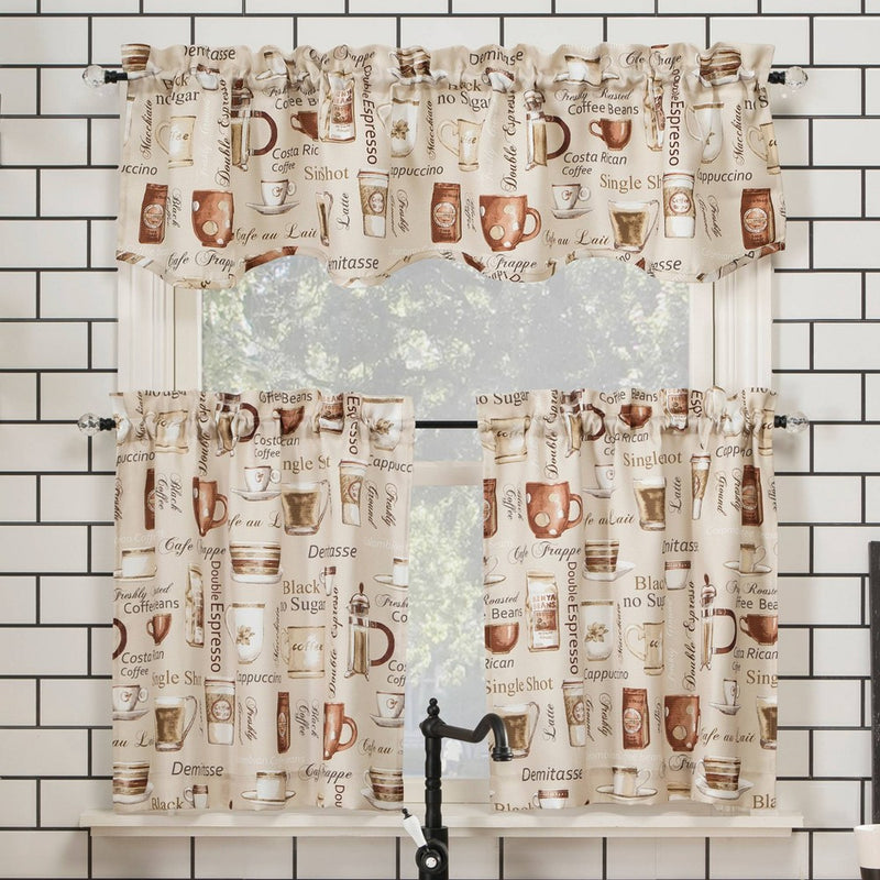 54"x14" Bristol Coffee Shop Window Valance Ivory - No. 918